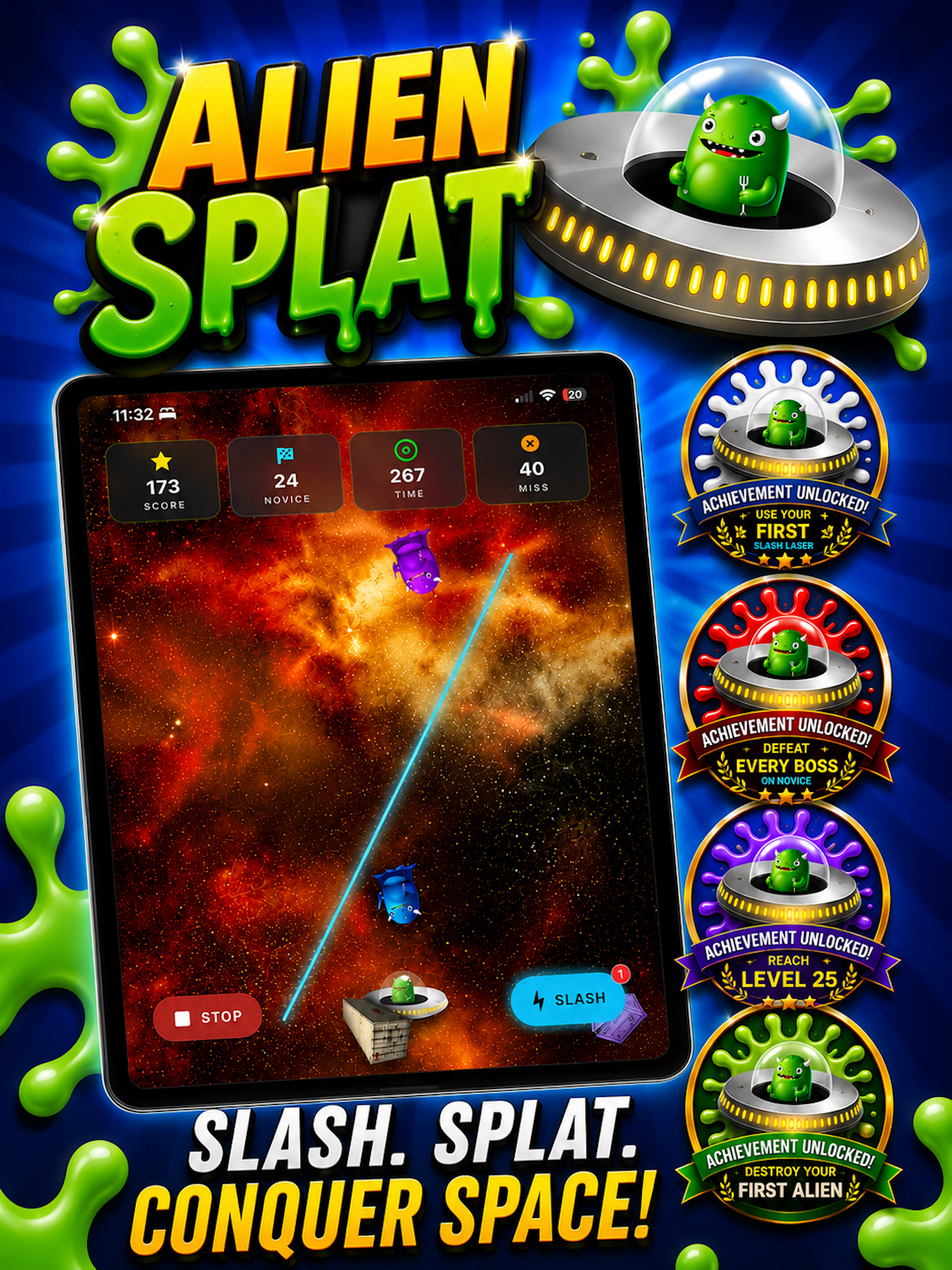Alien Splat Revision iPad screenshot 1