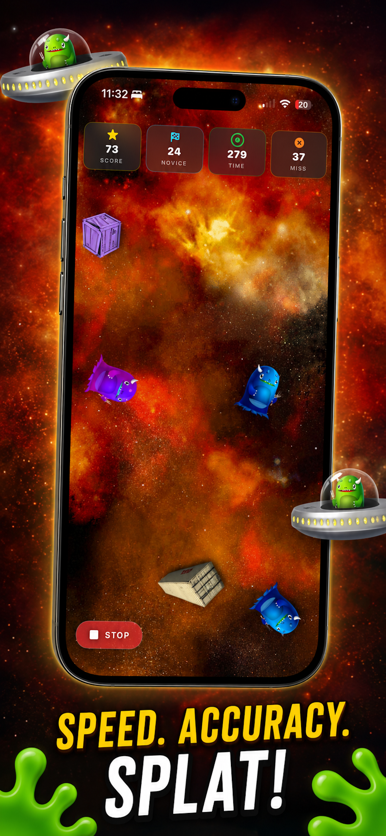 Alien Splat Revision iPhone screenshot 3