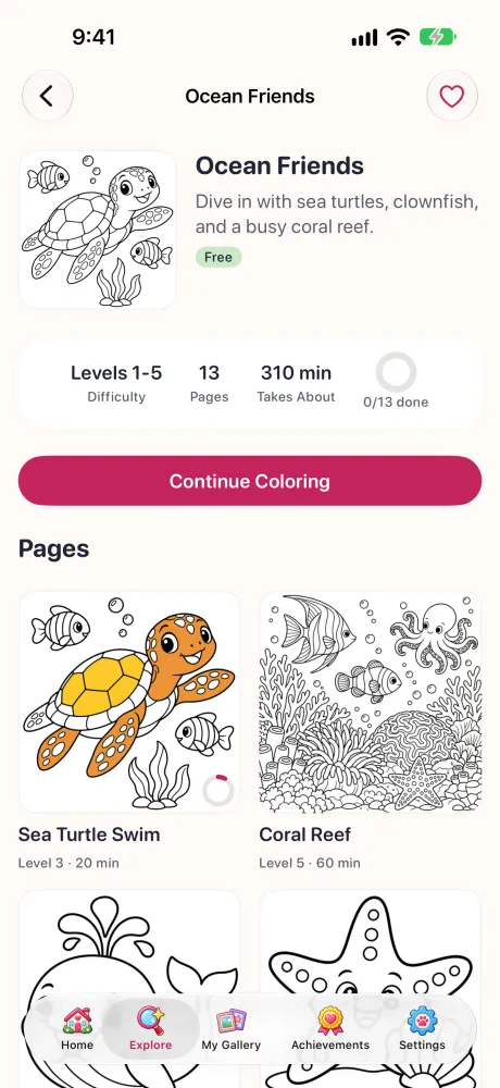 Coloring with Miya: a coloring book