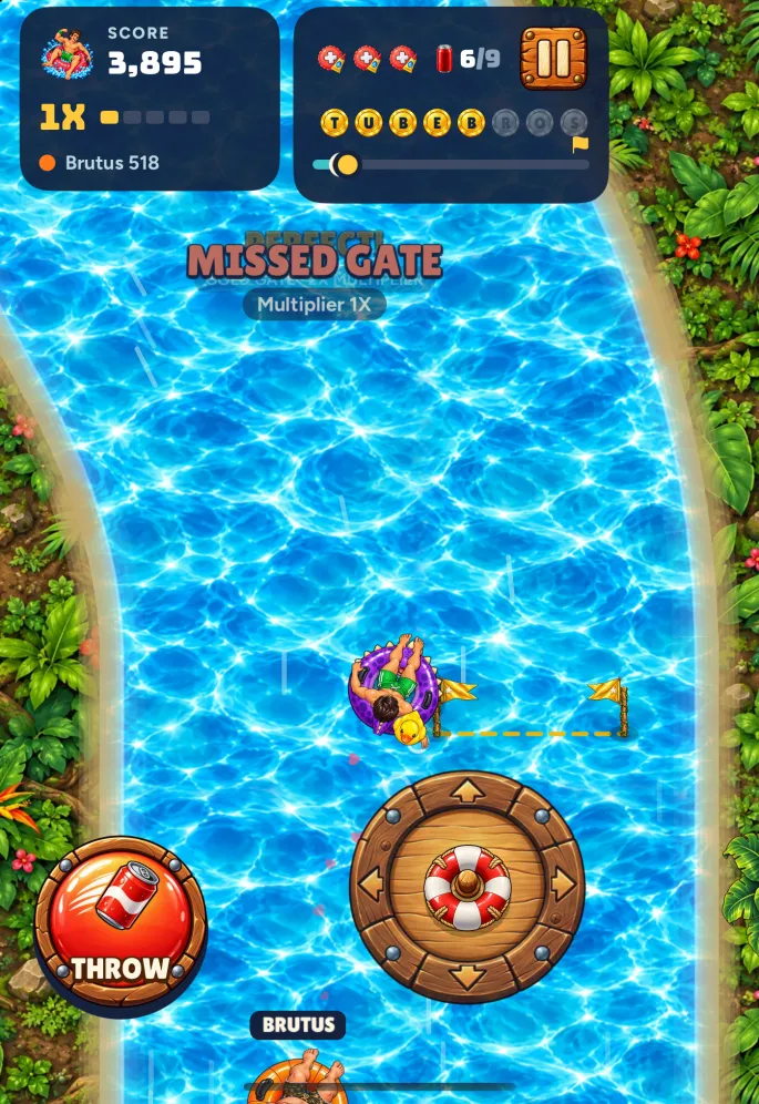Tube Bros Jungle Fever on iPhone Duo's outer screen
